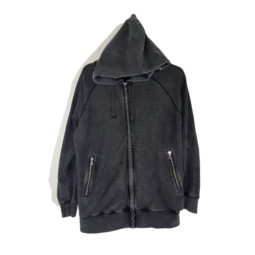 Retro Gap Full Zip Hooded Sweatshirt L Neutral Grunge Skater Preppy Classic